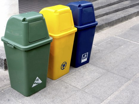 Residents participating in waste recycling in Soho