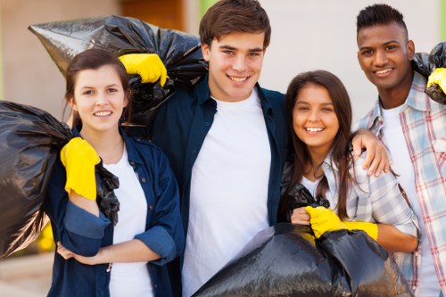 Customer service team at Skip Hire Soho assisting clients