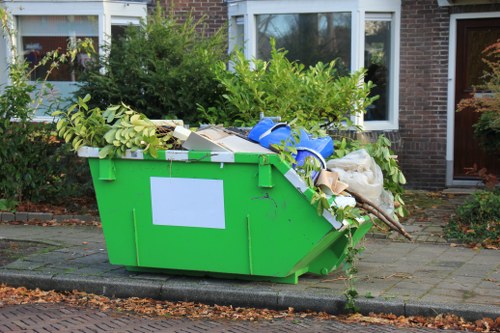 Professional waste clearance team in action