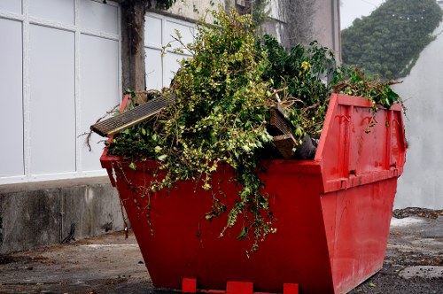 Efficient construction waste handling at a Soho building site